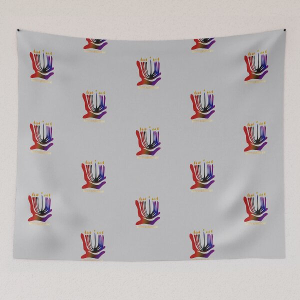Item preview, Menorah Happy Hanukkah with text Happy Hanukkah 122324 designed and sold by mandalafractal.