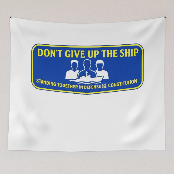 Item preview, DON’T GIVE UP THE SHIP – BADGE COLLECTION — “Honor Has a Backbone” Edition designed and sold by WheelieGdArt.