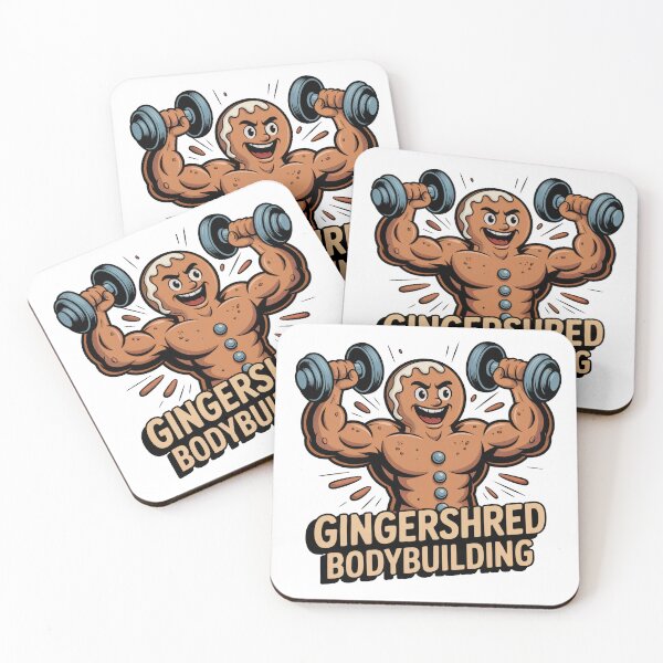 Item preview, Gingershred Bodybuilding Funny Muscular Gingerbread  designed and sold by J-Style-Design.