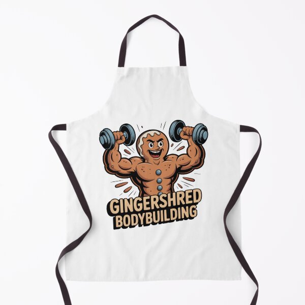 Item preview, Gingershred Bodybuilding Funny Muscular Gingerbread designed and sold by J-Style-Design.