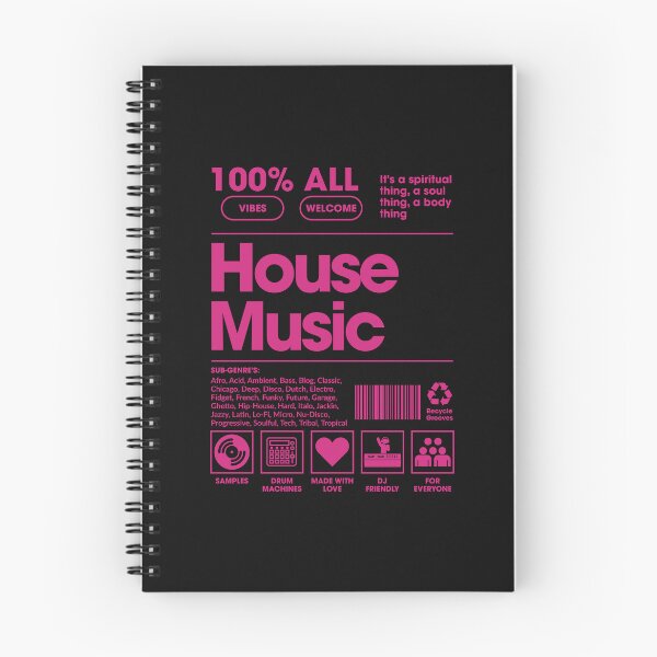 Item preview, House Music - 100% Vibes, All Welcome - DJ Culture Typography Design designed and sold by TipTop GFX.