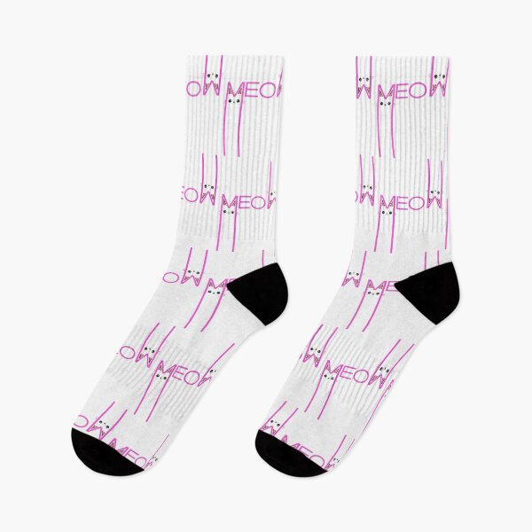Item preview, Cute Cats MEOW - in Pink designed and sold by Holy Coast Threads (Formerly ChristianFlower).