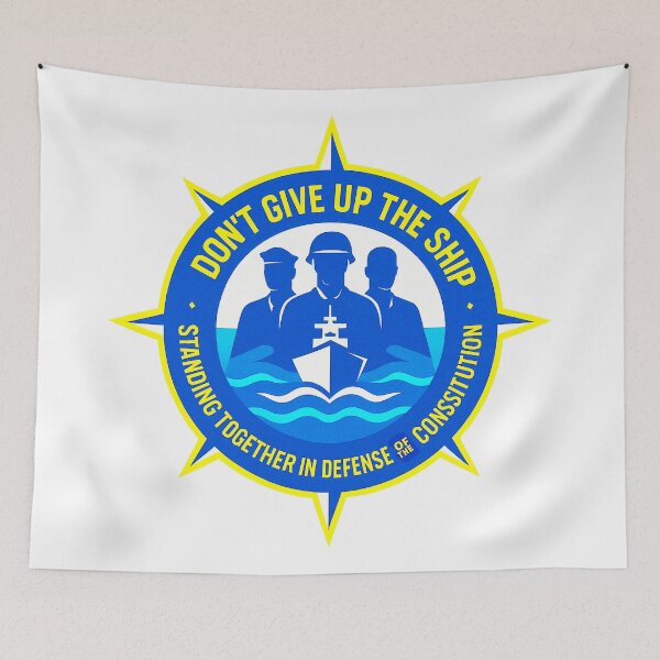 Item preview, DON’T GIVE UP THE SHIP – BADGE COLLECTION — “True North Is the Constitution” Edition designed and sold by WheelieGdArt.
