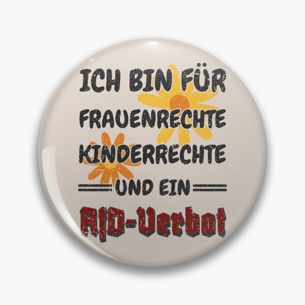 Artikelvorschau, Ich bin für Frauenrechte, Kinderrechte und ein AfD-Verbot – klares demokratisches Statement entworfen und verkauft von VariousGoodies.