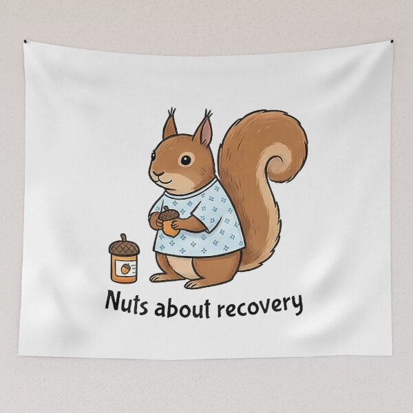 Item preview, Nuts About Recovery Squirrel Support designed and sold by k3rstman1.