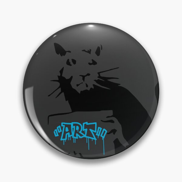 Item preview, Stencil Rat Holding Sign With Blue ART designed and sold by DonVivaldo.