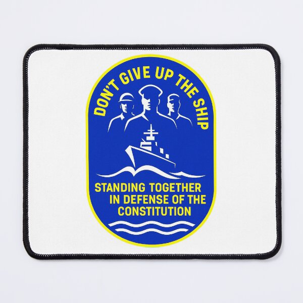 Item preview, DON’T GIVE UP THE SHIP – BADGE COLLECTION — “Steady Hands in a Storm of Nonsense” Edition designed and sold by WheelieGdArt.