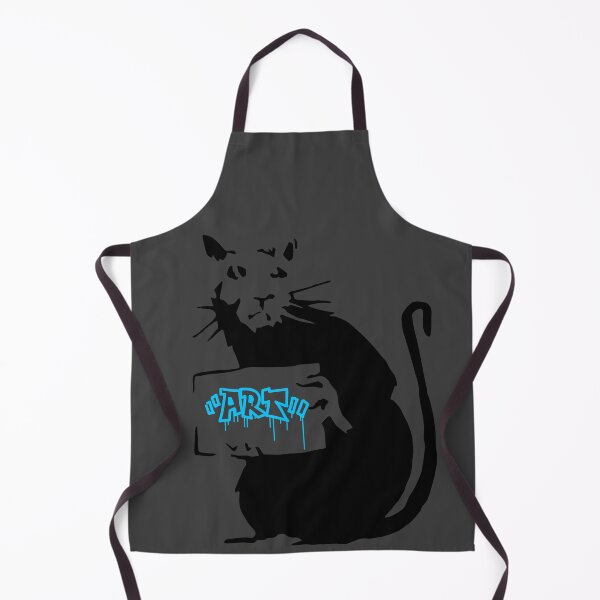 Item preview, Stencil Rat Holding Sign With Blue ART designed and sold by DonVivaldo.