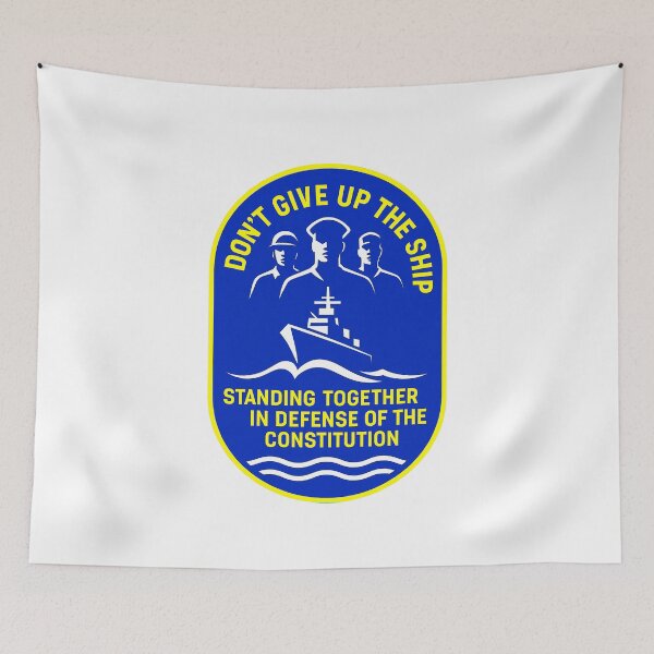 Item preview, DON’T GIVE UP THE SHIP – BADGE COLLECTION — “Steady Hands in a Storm of Nonsense” Edition designed and sold by WheelieGdArt.