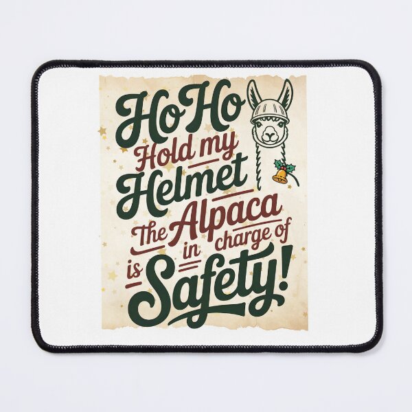 Item preview, Christmas Alpaca Safety Message Design designed and sold by PeteLawliiet.