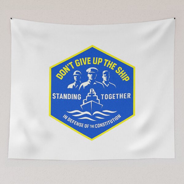 Item preview, DON'T GIVE UP THE SHIP – BADGE COLLECTION – Stop the Spiral Edition designed and sold by WheelieGdArt.