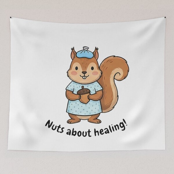 Item preview, Nuts About Healing Cute Squirrel designed and sold by k3rstman1.