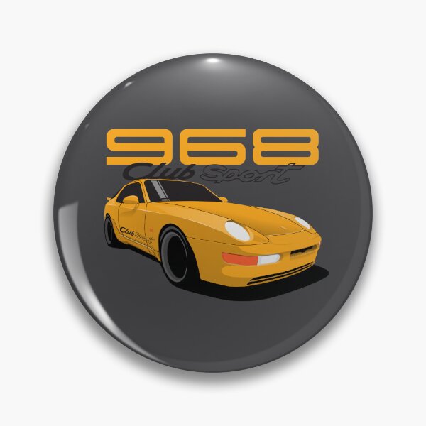 Artikelvorschau, 968 Deutscher Sportwagen Club Sport Illustration Gelb entworfen und verkauft von blackdogshop.
