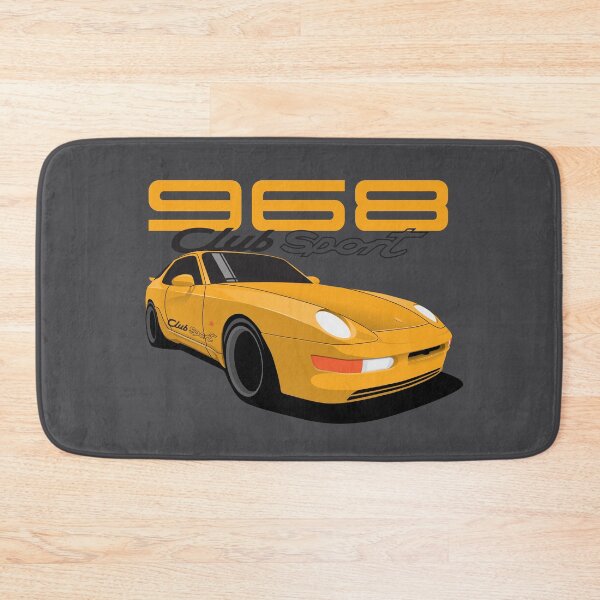Item preview, 968 German sports car Club Sport Illustration Yellow designed and sold by blackdogshop.