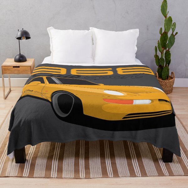 Item preview, 968 German sports car Club Sport Illustration Yellow designed and sold by blackdogshop.