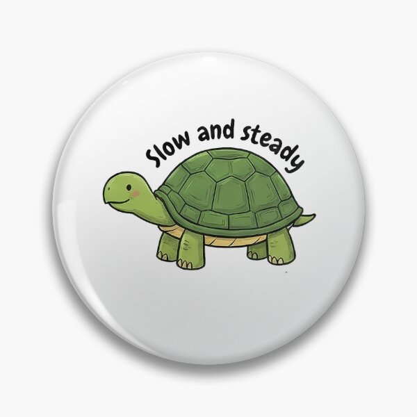Item preview, Cute Green Turtle Slow Steady Quote designed and sold by k3rstman1.