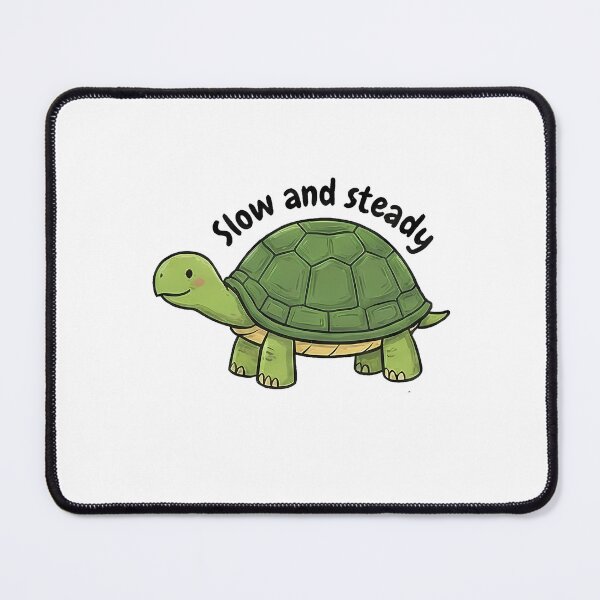 Item preview, Cute Green Turtle Slow Steady Quote designed and sold by k3rstman1.