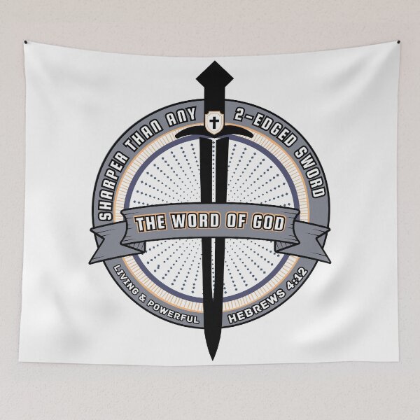 Item preview, Sharper Than Any 2-edged Sword Hebrews 4:12  designed and sold by Holy Coast Threads (Formerly ChristianFlower).