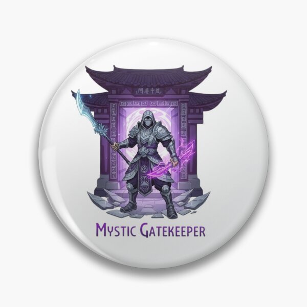 Item preview, Mystic Gatekeeper Fantasy RPG Art – Legendary Arcane Warrior Guardian for Tabletop Gamers designed and sold by wellie-chic.
