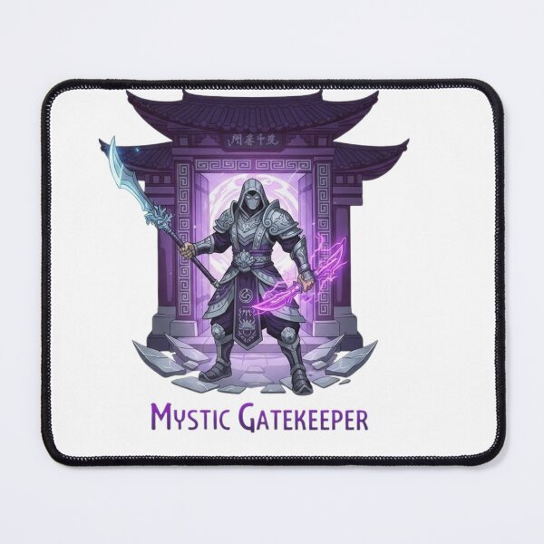 Item preview, Mystic Gatekeeper Fantasy RPG Art – Legendary Arcane Warrior Guardian for Tabletop Gamers designed and sold by wellie-chic.