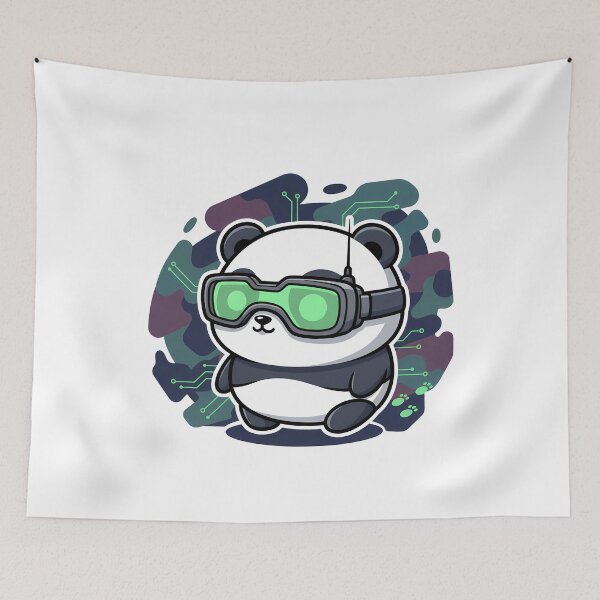 Item preview, Kawaii Panda Virtual Reality Gamer designed and sold by k3rstman1.