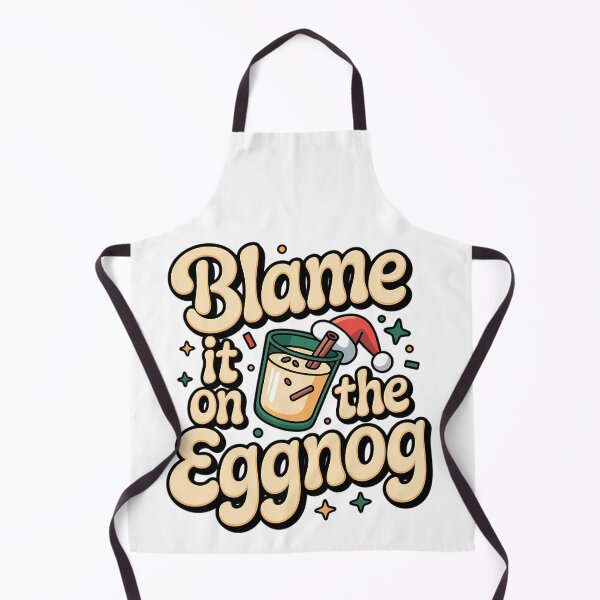Item preview, Blame It on the Eggnog Funny Christmas Party Shirt - Adult Holiday Humor Tee designed and sold by GiftsForge.