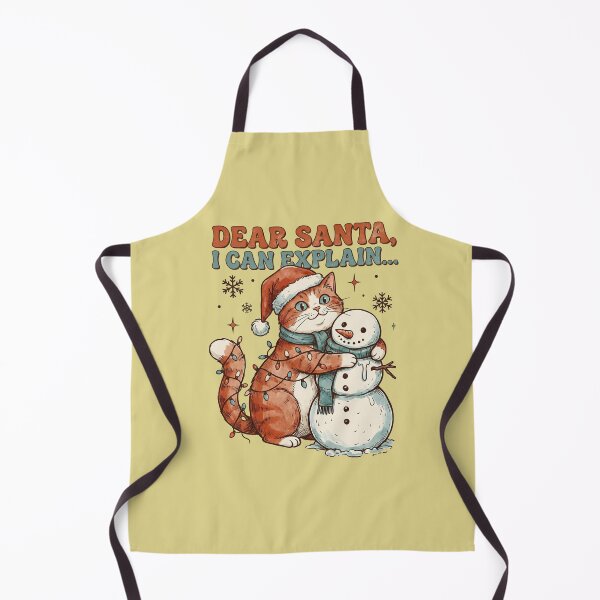 Item preview, Dear Santa, I Can Explain... Cat Christmas Lights Mishap designed and sold by AwesomeBeyondLimits.