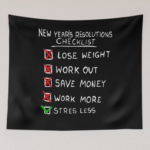 Item preview, New Year's resolution checklist designed and sold by ARIVONTEE.