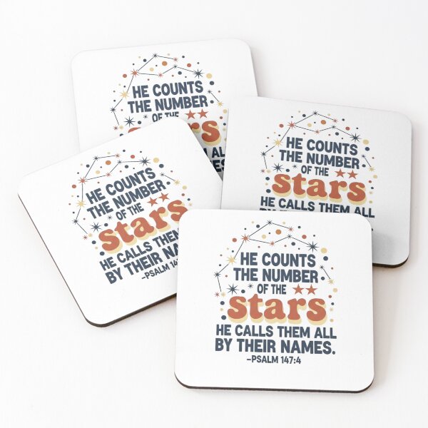 Item preview, He Counts The Number Of The Stars - Psalm 147:4 designed and sold by Faithloveshop.