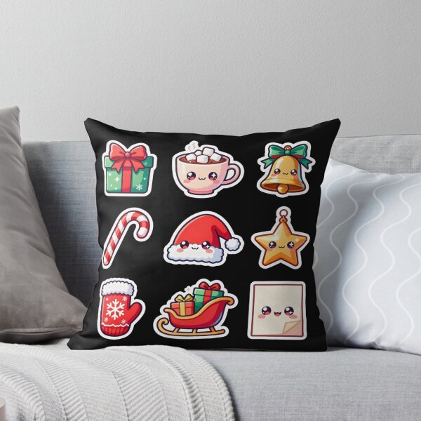 Item preview, Cute Kawaii Christmas Sticker Set With Pink Hot Cocoa designed and sold by Trendsecne.