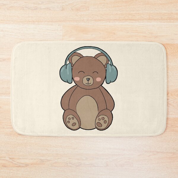 Item preview, Cute bear with headphones. Autism/ AuDHD/ ADHD/ neurodiversity designed and sold by NeurodiverseTea.