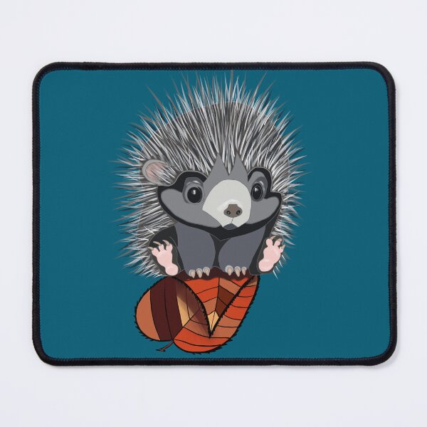 Item preview, Baby Hedgehog Flying On a Leaf designed and sold by CorniDesign.
