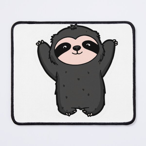 Item preview, Cute Black Sloth Vector Sticker – Playful Cartoon Sloth T-Shirt Design. designed and sold by printeGear.
