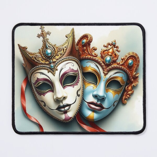 Item preview, Detailed Venetian Mask | Watercolor Style designed and sold by UnhingedBird.