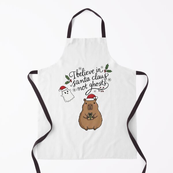 Item preview, I Believe in Santa Not Ghosts - Cute Capybara Christmas designed and sold by TeezOfMadness.