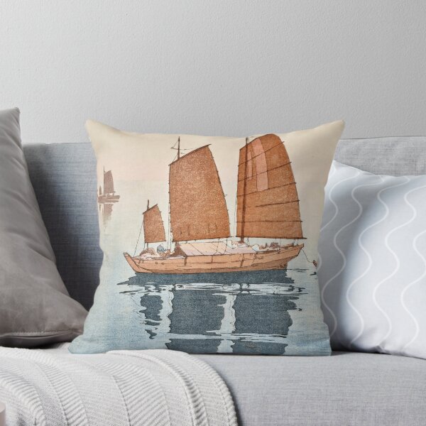 Item preview, Sailing Boats Forenoon by Yoshida Hiroshi : Tranquil Maritime Japanese Poster designed and sold by artofuniverse.
