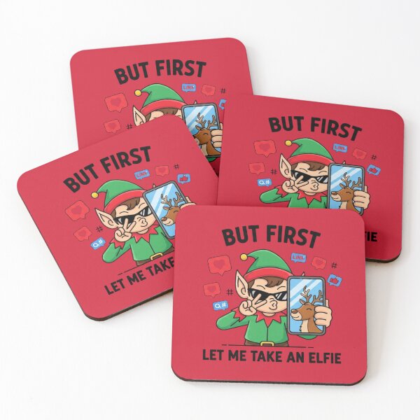 Item preview, But First, Let Me Take an Elfie - Meme Shirt designed and sold by KINGWANI.
