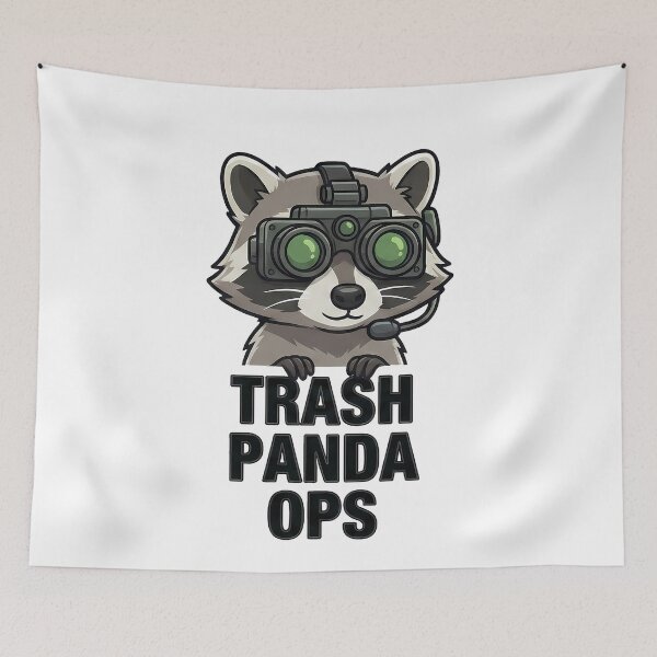 Item preview, Trash Panda Ops Tactical Raccoon Night Vision designed and sold by k3rstman1.