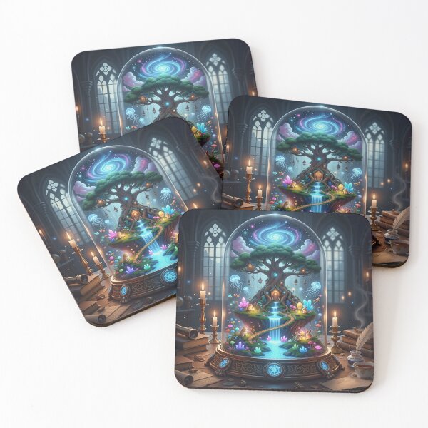 Item preview, Mystic Alchemy Desk – Glowing Crystal Fantasy Art designed and sold by Sim shin.