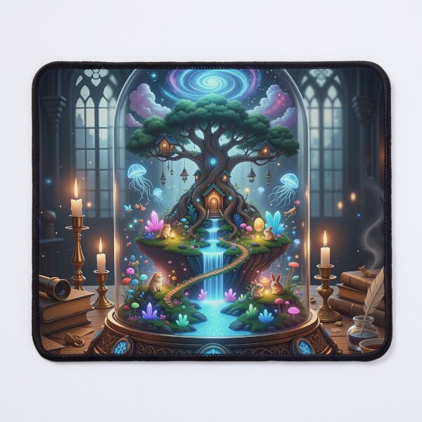 Item preview, Mystic Alchemy Desk – Glowing Crystal Fantasy Art designed and sold by Sim shin.