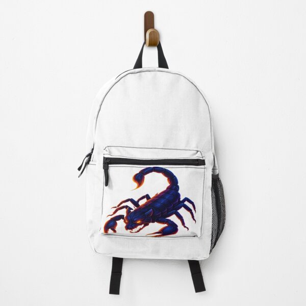 Item preview, Neon Scorpion Dark Fantasy Illustration designed and sold by GlowAIDesigns.