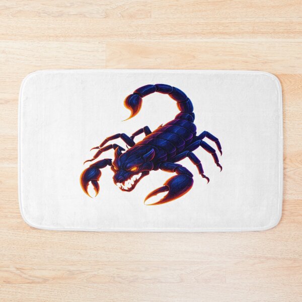 Item preview, Neon Scorpion Dark Fantasy Illustration designed and sold by GlowAIDesigns.