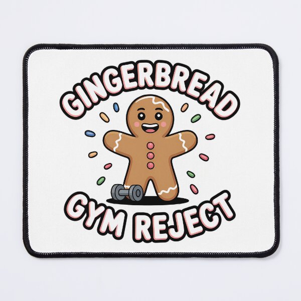 Item preview, Gingerbread Gym Reject Christmas Shirt - Funny Fitness Dropout Holiday Tee designed and sold by GiftsForge.
