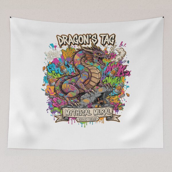 Item preview, Dragon's Tag: Mythical Mural designed and sold by FGworks.