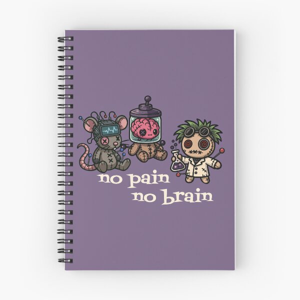 Item preview, No Pain, No Brain designed and sold by Ghost on Toast.