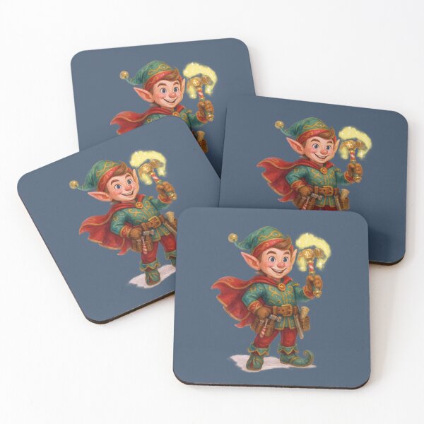 Item preview, Christmas Joyful Elf Superhero Art designed and sold by BROHLine Studio.