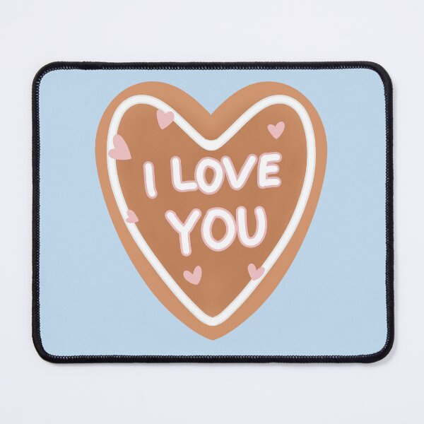 Item preview, I LOVE YOU Cute Gingerbread Cookie designed and sold by HugSomeNettles.