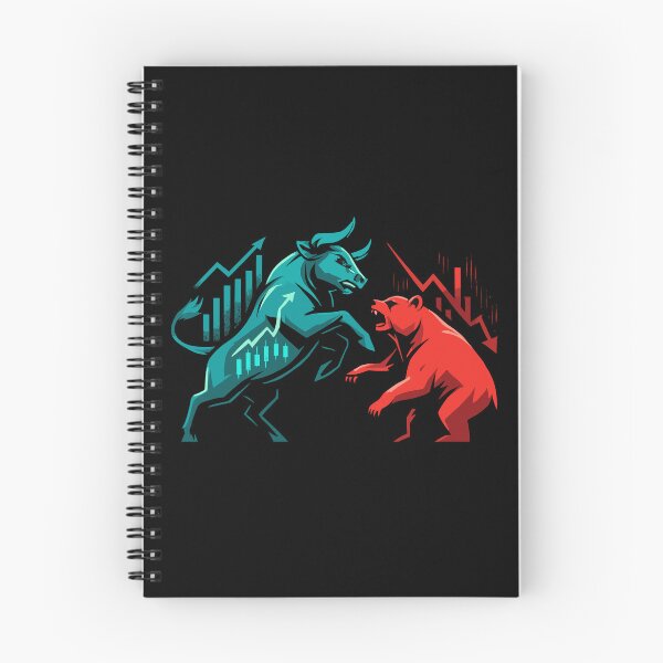 Item preview, Stock market bull bear chart profit stock exchange gift designed and sold by Pineapple-Tree.