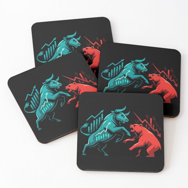 Item preview, Stock market bull bear chart profit stock exchange gift designed and sold by Pineapple-Tree.
