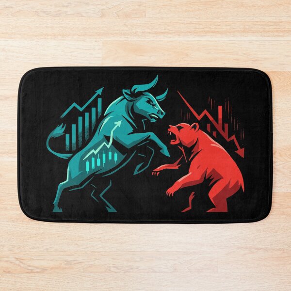 Item preview, Stock market bull bear chart profit stock exchange gift designed and sold by Pineapple-Tree.